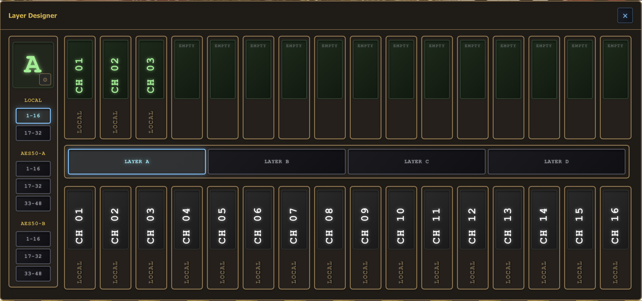 GainStage Main Interface